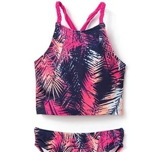 GYMBOREE Girls Swimwear 2 piece Halter Top Tankini